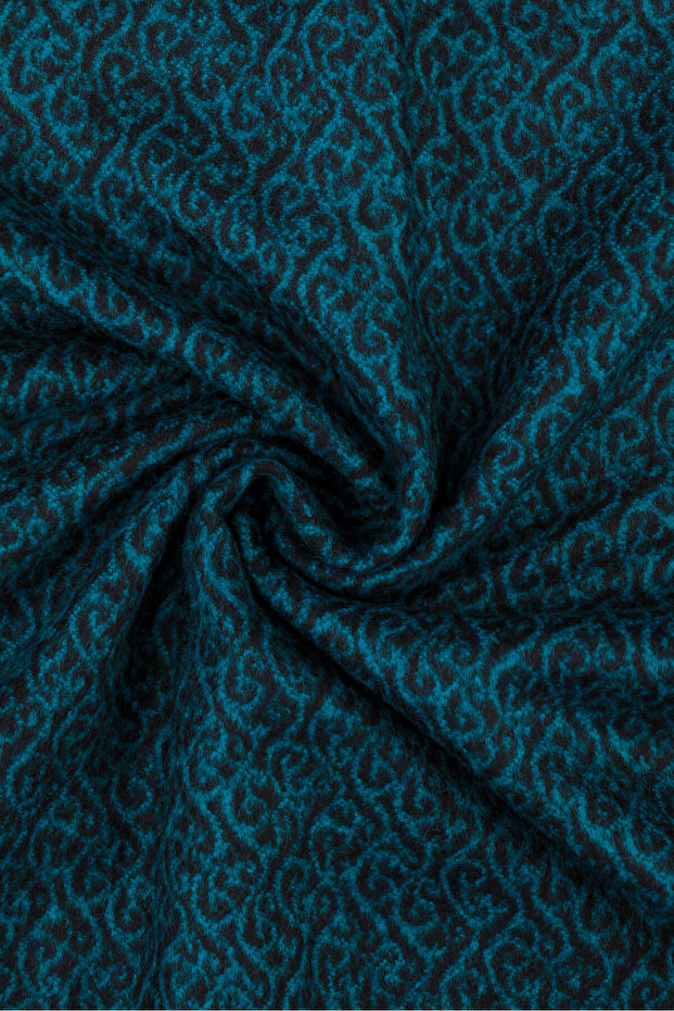 Brown Patterned Scarf - 3