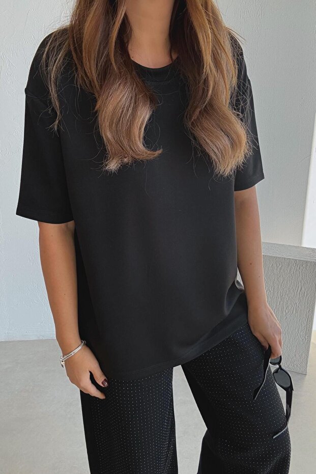 Μαύρο μπλουζάκι Modal Basic - 1