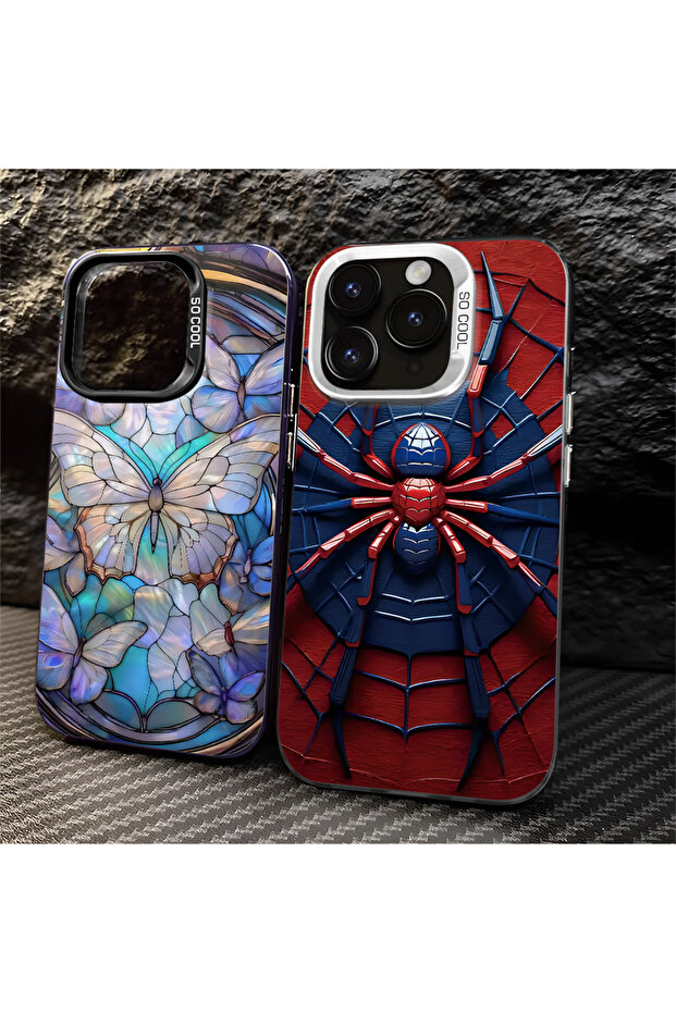 حافظة متوافقة مع هاتف iPhone 12، حافظة هاتف صلبة مضادة للسقوط، حافظة هاتف على شكل حشرة - 6