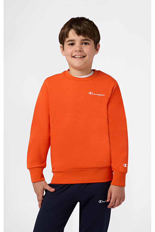 Crewneck Sweatshirt Kids Orange Sweatshirt - 307315-Os064