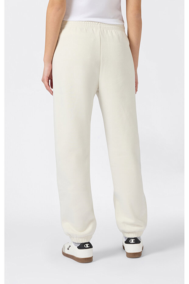 Elastic Cuff Pants Kadın Beyaz Eşofman Altı - 117583-WW056 - 3