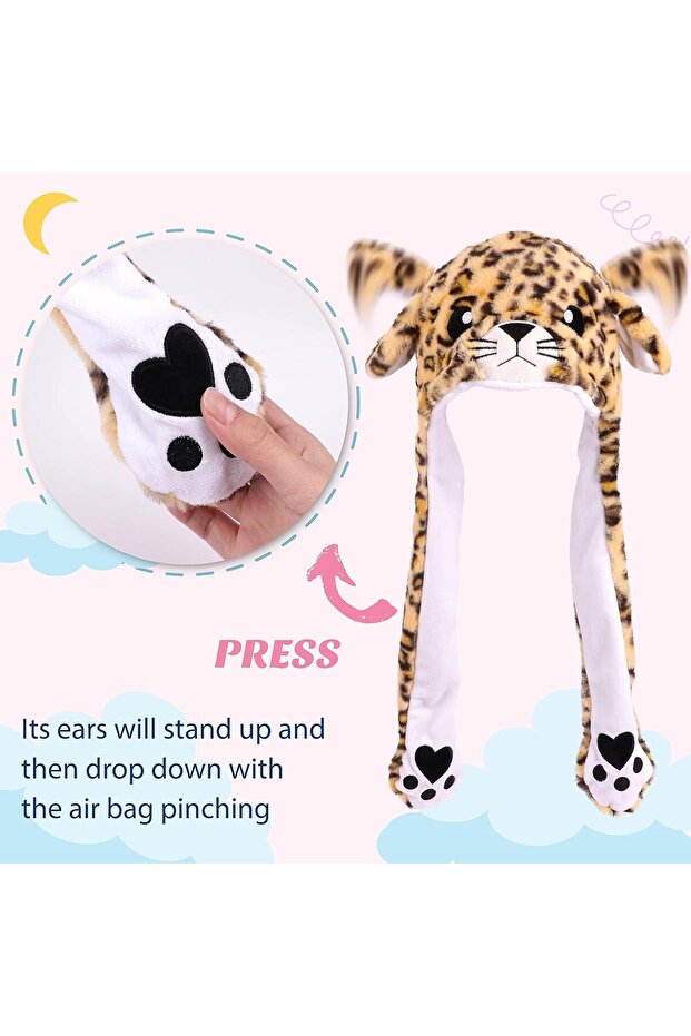 قبعة على شكل بطريق بأذنين متحركتين - 3