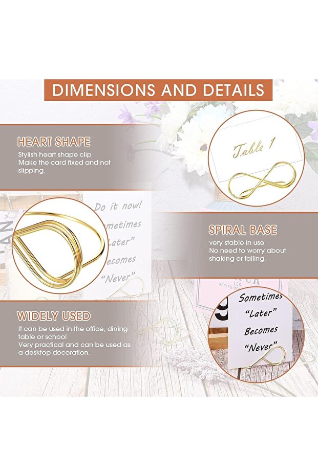 حوامل أرقام الطاولات على شكل قوس - 6