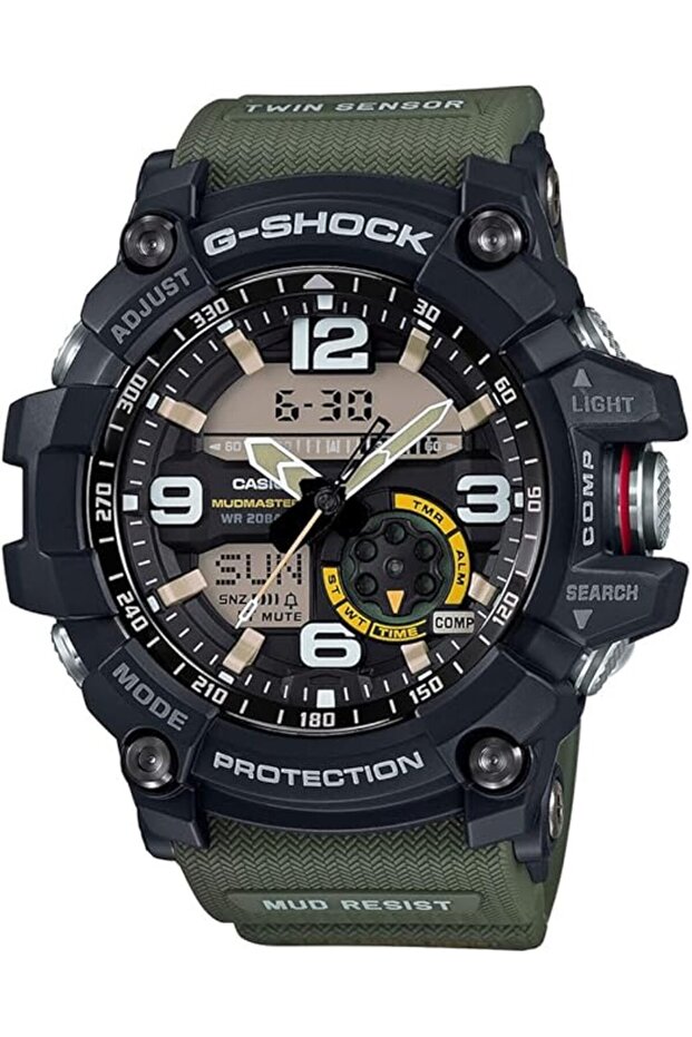 Men's G-Shock GG1000-1A3 Green Rubber Quartz Sport Watch