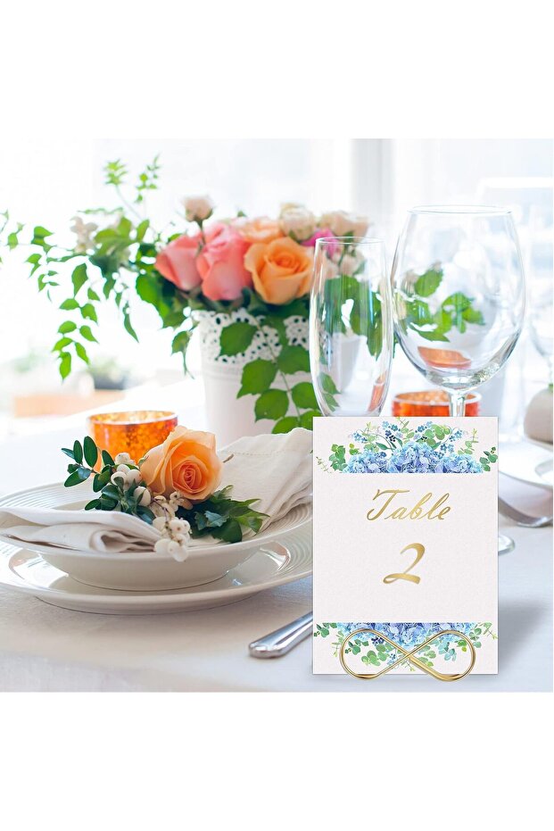 حوامل أرقام الطاولات على شكل قوس - 3