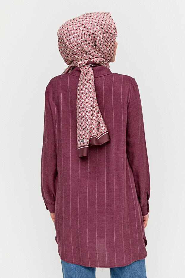 Simli Çizgili Tunik - 6