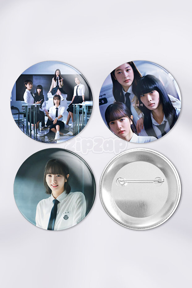 Pyramid Game K Drama Kdrama Bag Ornament Badge Pin Button Badge Set (3 Pcs)