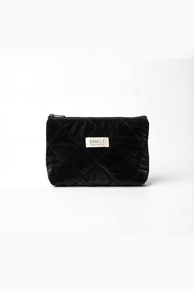 Černá nafouklá kosmetická taštička - 3