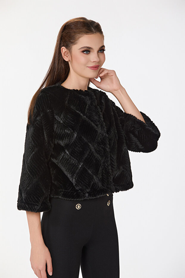 جاكيت صوف اسود - 8