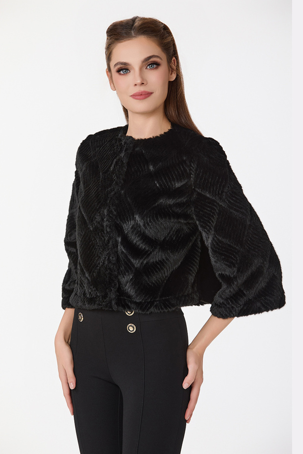 جاكيت صوف اسود - 3