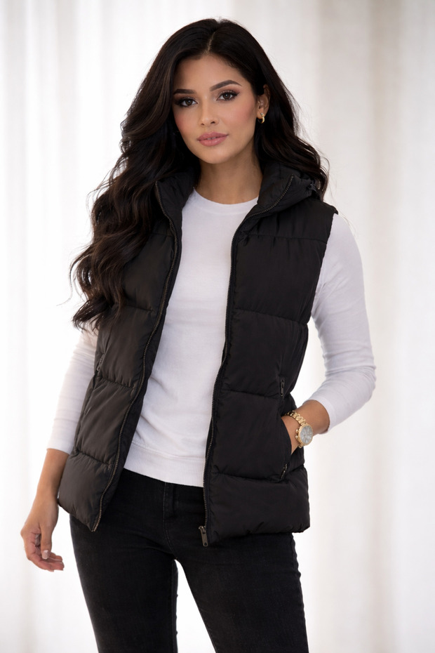 New Season Hooded Waterproof Inflatable Vest - 1