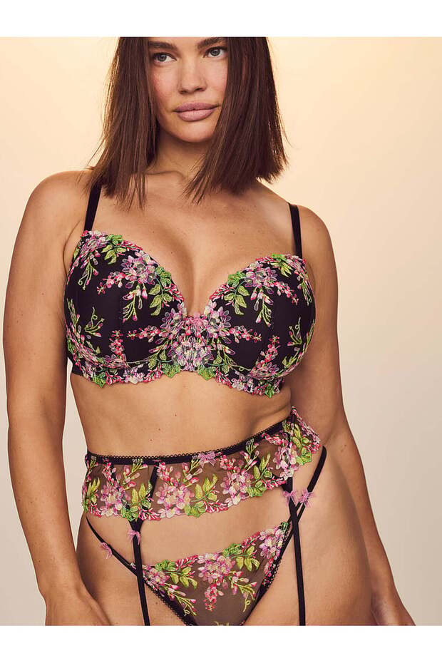 İşlemeli V-String Külot - 4