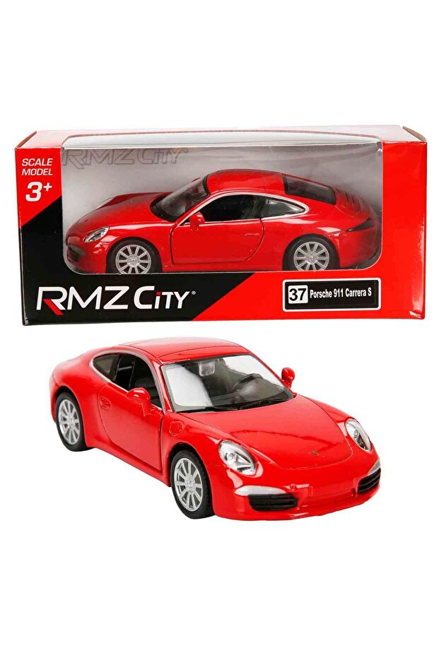 1:32 European Series Die Cast Pull Back Model Car - Red Porsche 911 Carrera S