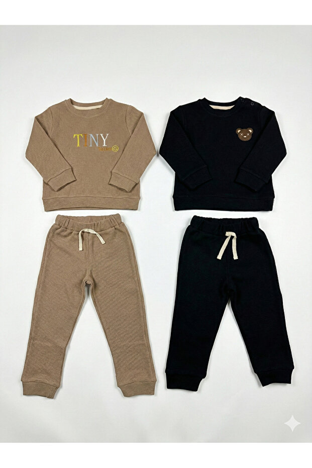 Baby Boy&Child Embroidered Bear and Original 4-Piece Set