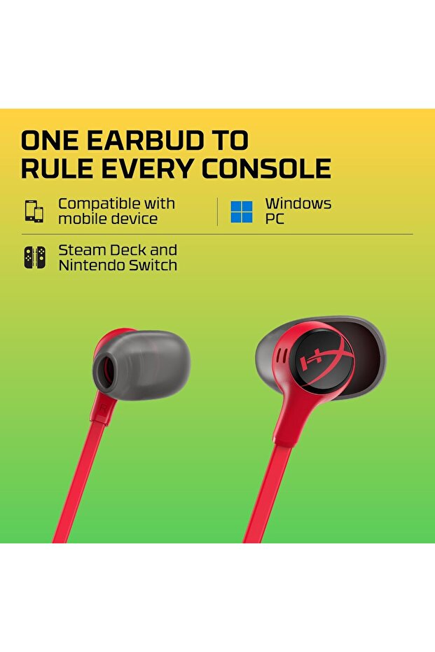 Cloud Earbuds II – 14mm Drivers, Four Eartips, Hard-Shell Carrying Case - Red - 5