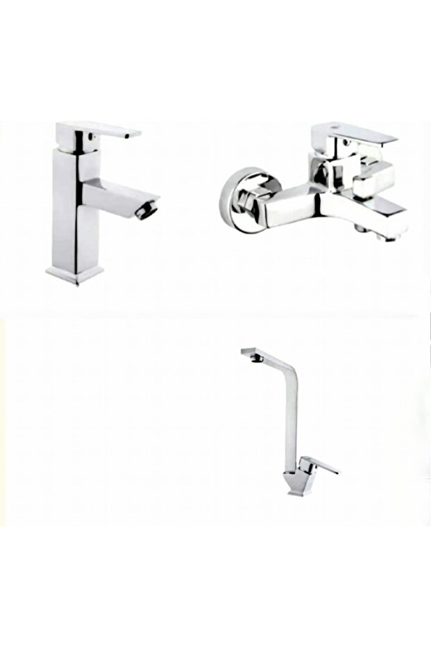 Square Faucet Set (Kitchen Sink, Bathroom, Short Sink Faucet)