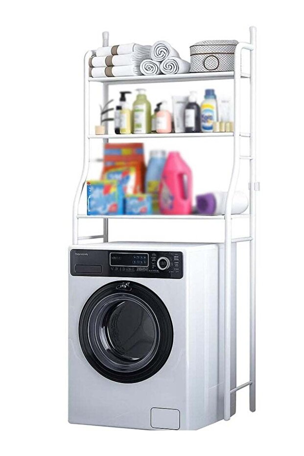 Space-Saving Washing Machine Rack