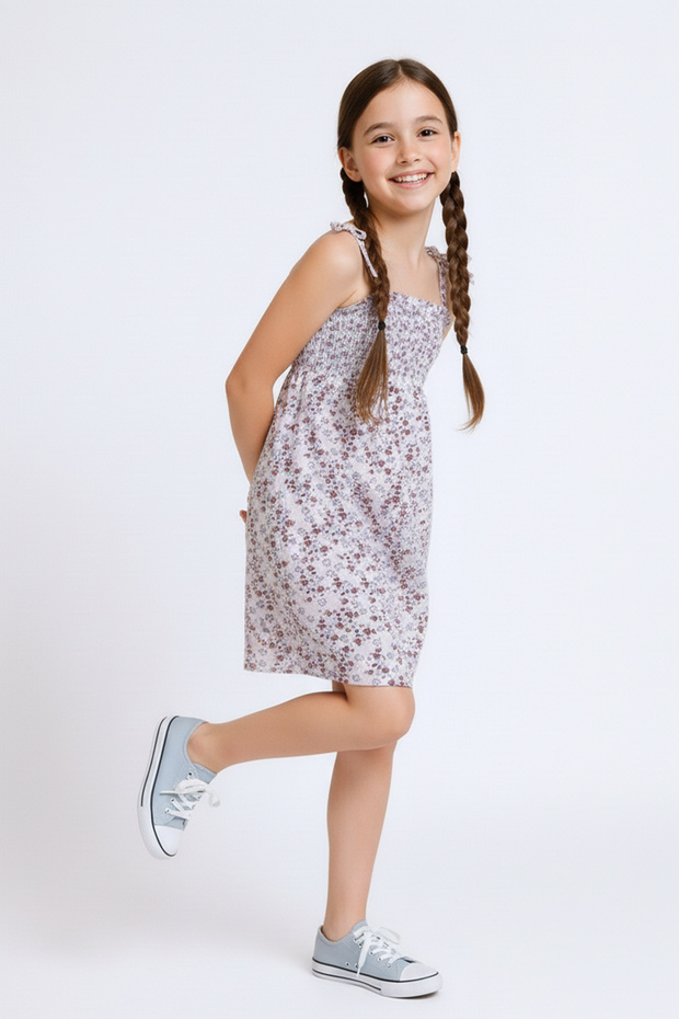 Combed Cotton Children's Dress