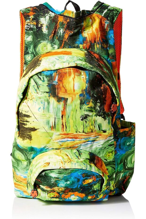 Unisex-Adult Hooded Backpack Van Gogh Backpack Multicolour