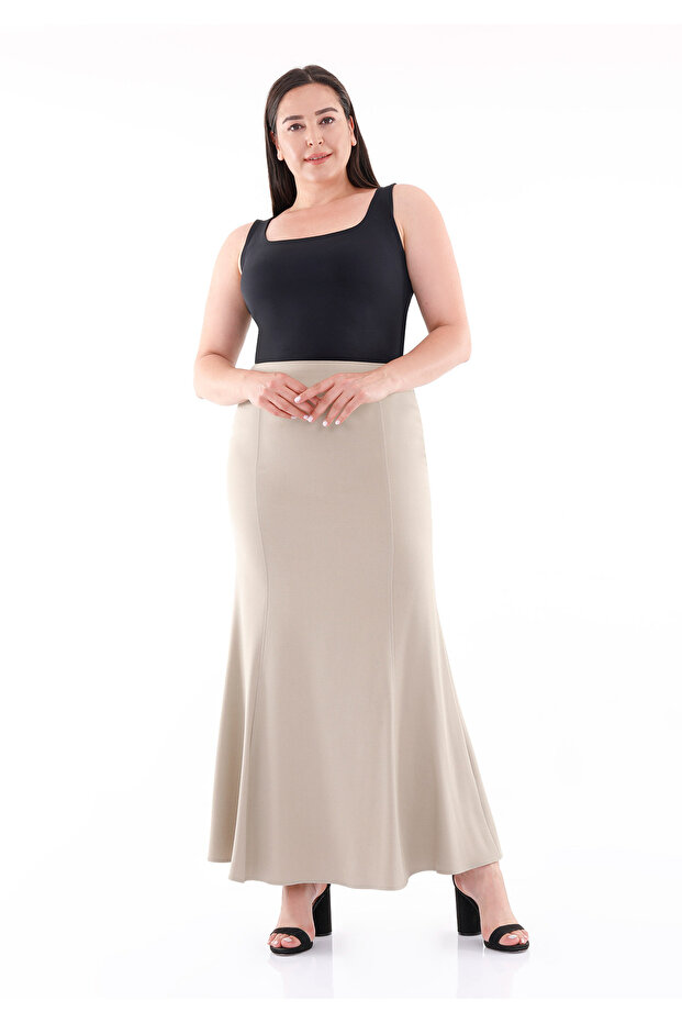 Fish Model Maxi Length Skirt