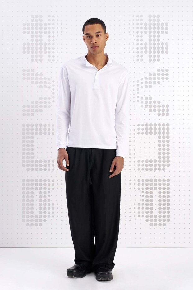 White Long T-Shirt Octopus