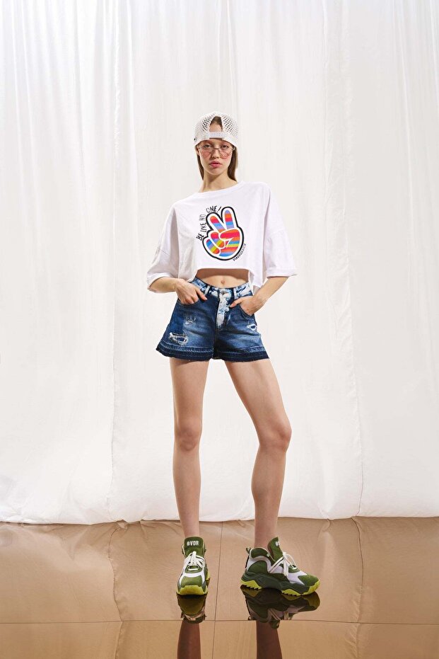 Mavi Mini Denim Sort 17388 - 2