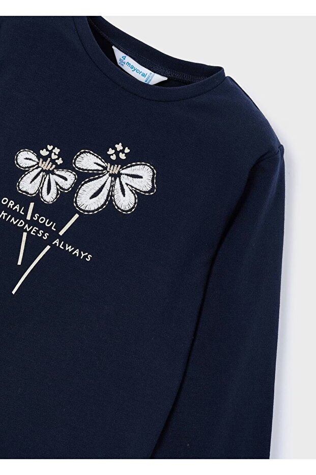 Mânecă lungă pentru fete basic tricou - 4