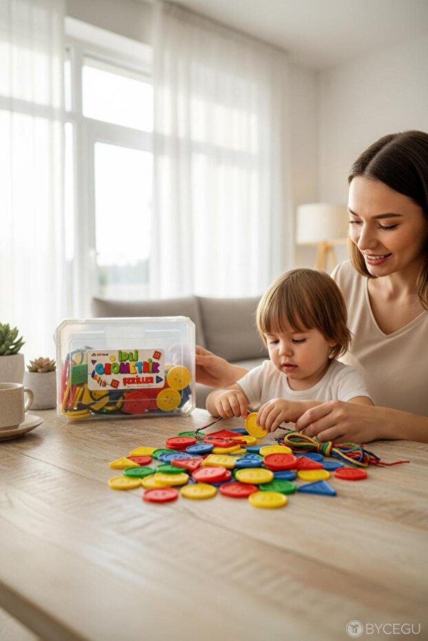 56627 لعبة حبل تنمية الذكاء بأشكال هندسية - 1