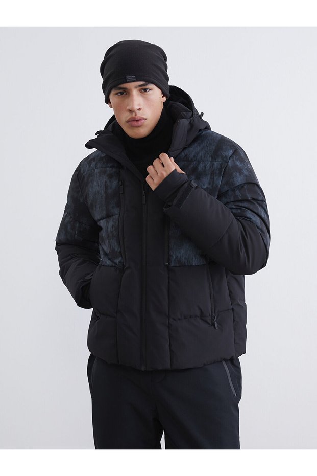 Ozmarka New Season Standard Mold Hooded Men's Ski Jacket
