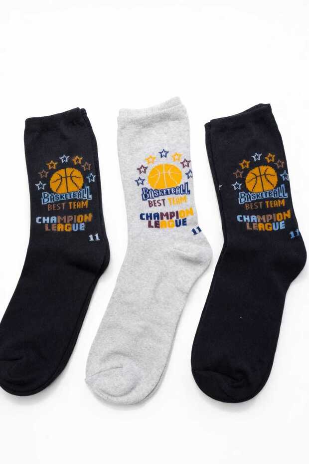 11 Year Old Boy Socks – Boy's Socks Gift | Basketball Patterned Casual Cotton Children's Socks