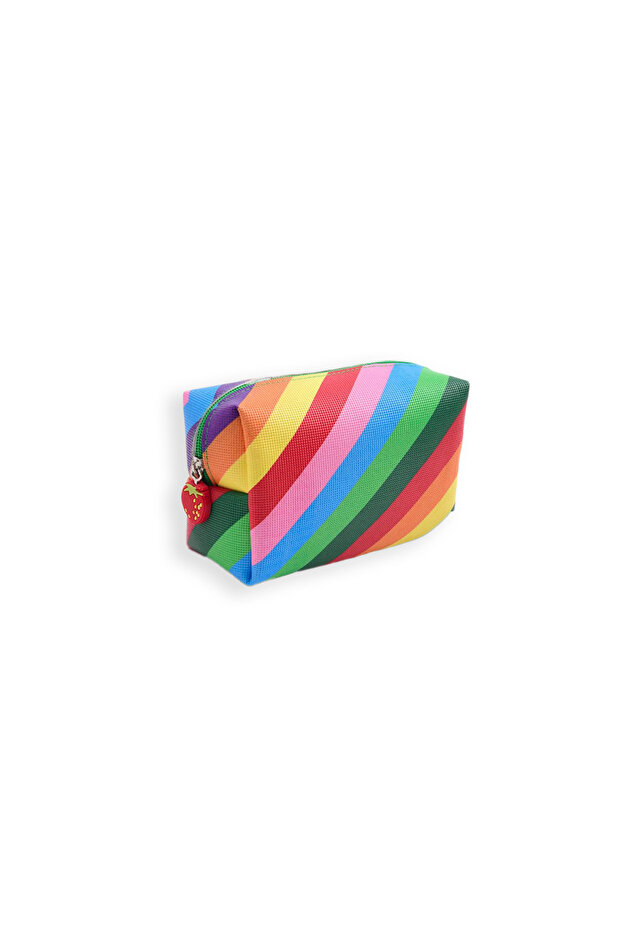 Rainbow & Pride Patterned Colorful Square Makeup Bag - 1