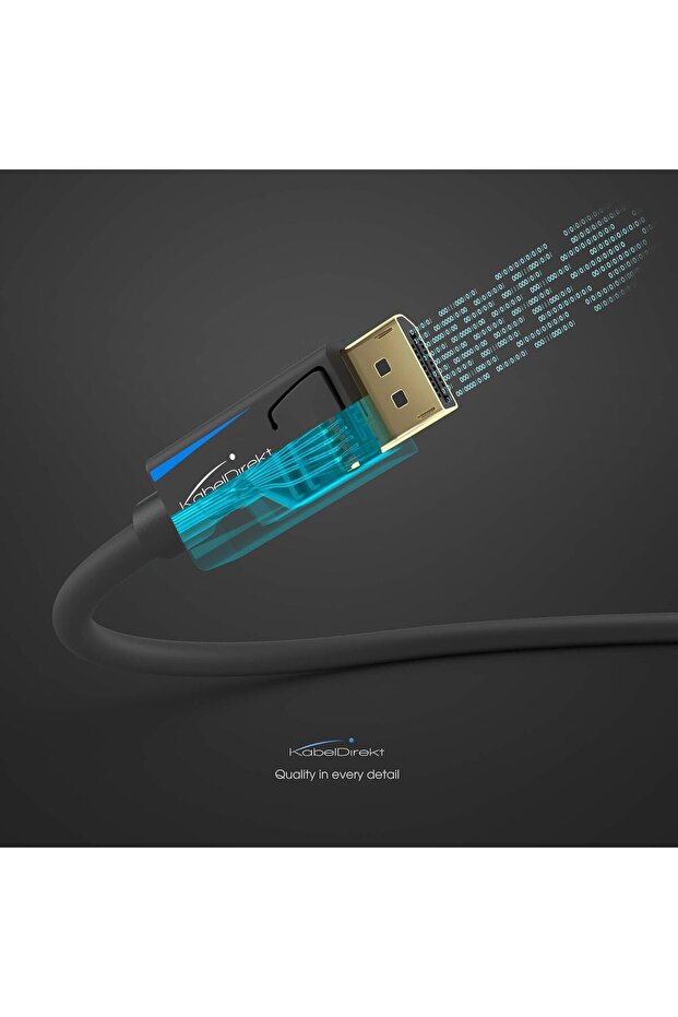 كابل DisplayPort بدقة 8K بطول 2 متر - 6