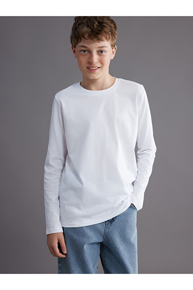 Chlapčenské tričko Crew Neck Basic (W5) - 1