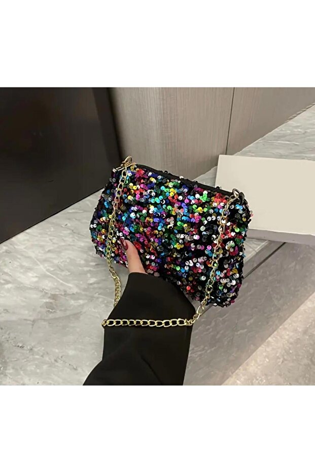 Sequin Shoulder Bag (Bc-1267) - 3