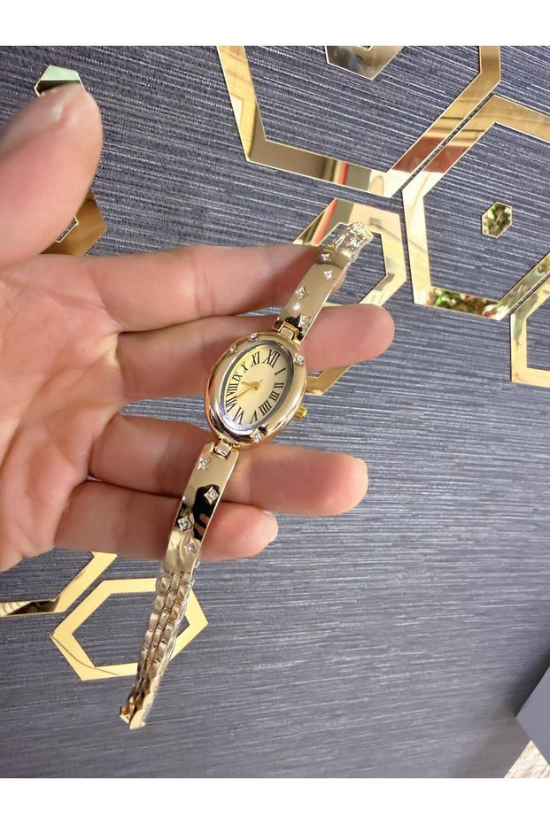 Oval Case Roman Numeral Women's Wristwatch