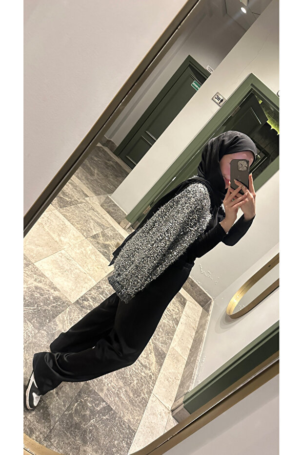 PAYETLİ CEKET GRİ - 2