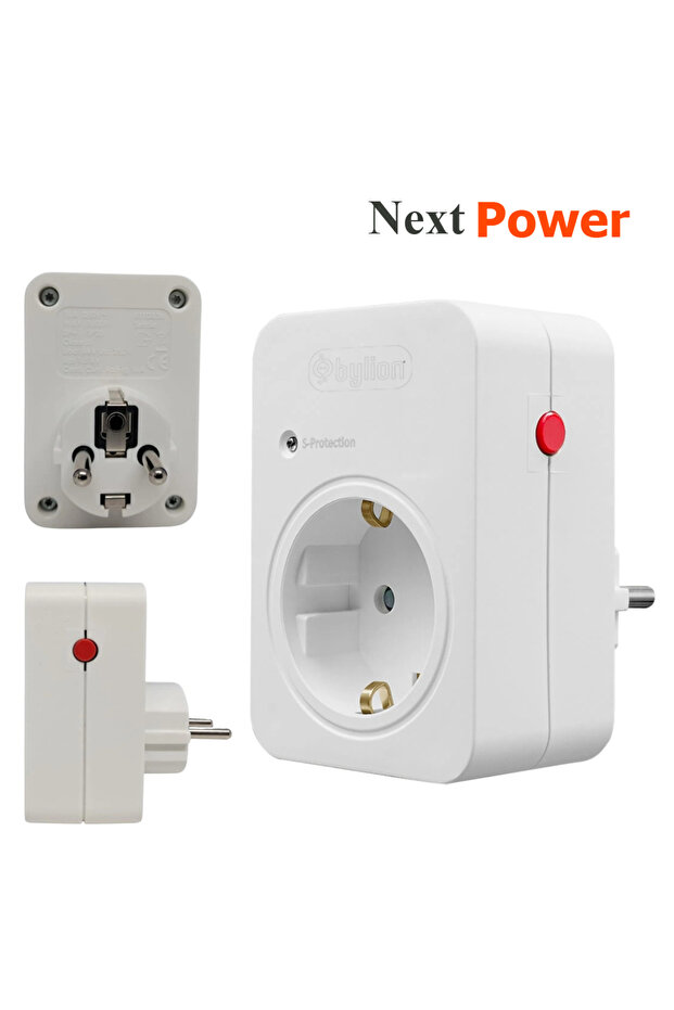 Şok ve Akım Korumalı Tekli Priz - 1