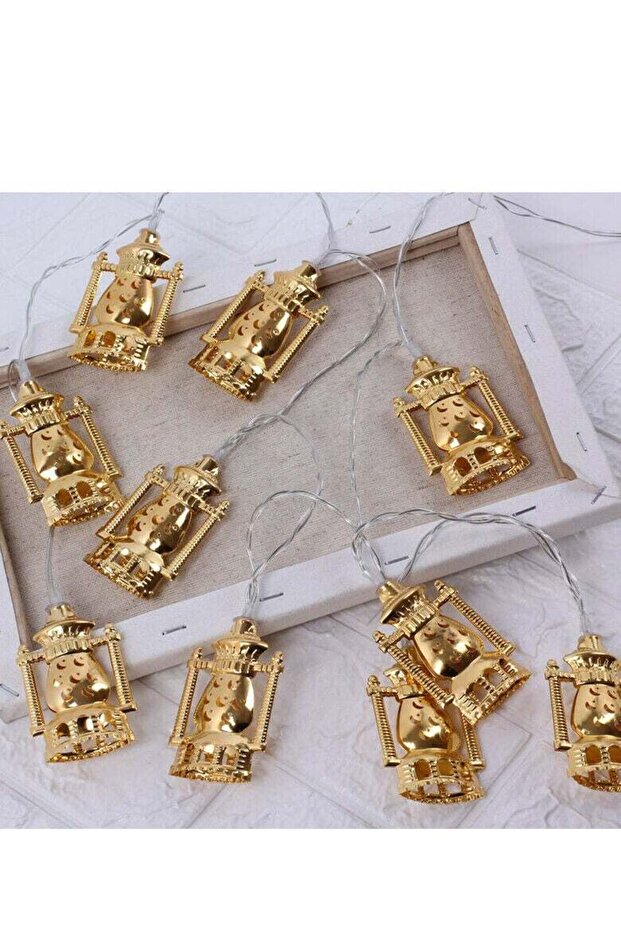 سلسلة إضاءة رمضانية للعيد مع فوانيس صغيرة بطول مترين - 1