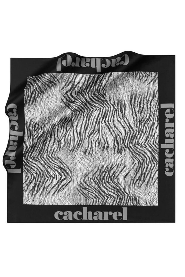 Silk Scarf Twill - 8628313-913 Black Gray