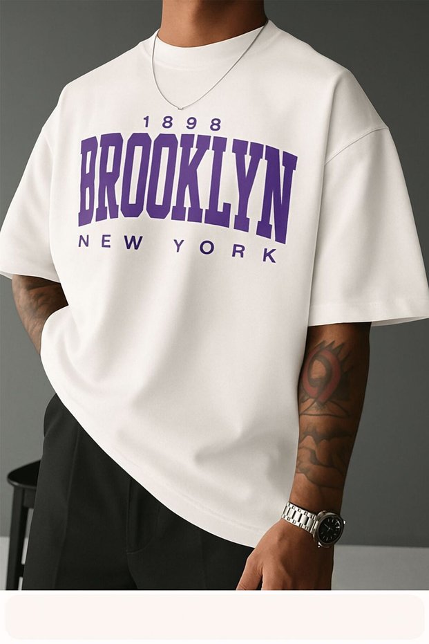 BROOKLYN Printed Unisex T-Shirt 3Q2
