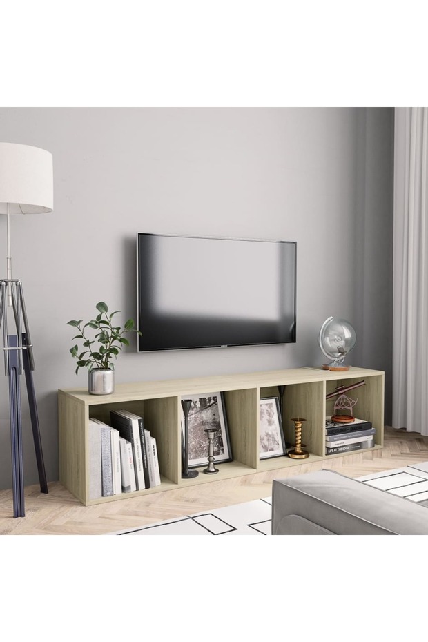 Book Cabinet/TV Cabinet Sonoma Oak 143x30x36 cm