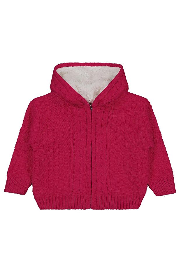Kapisonlu 2-5 Years Old Cardigan - Fusya 5-6 Years Old