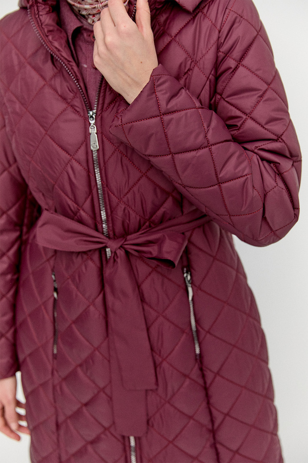 Kapüşonlu Kapitone Kaban - 4