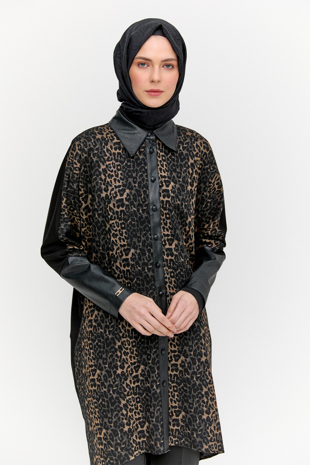 Suni Derili Leopar Tunik - 3