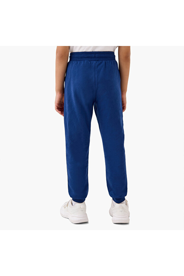Panelled Joggers with Drawstring Closure - 3
