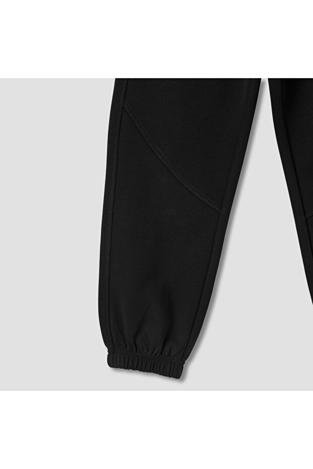 بنطال رياضي سادة مع رباط إغلاق وجيوب - 5