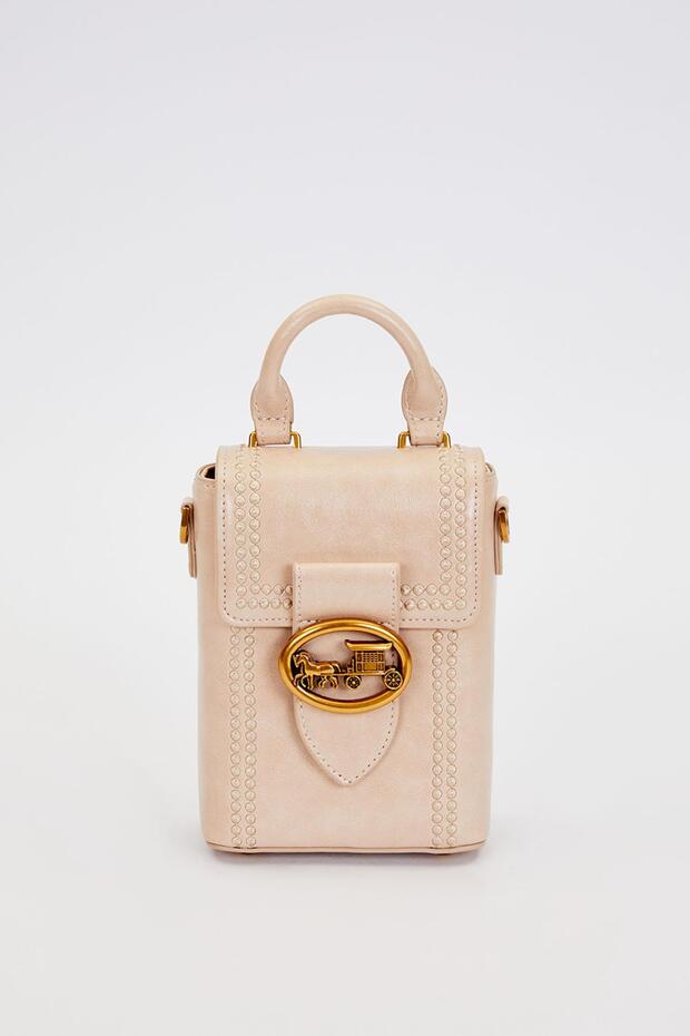 Vi̇zon Rectangular Stitched Handbag - 1