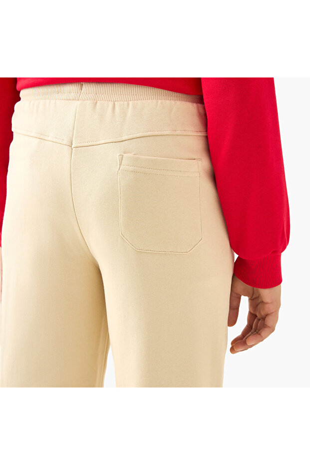 بنطال رياضي سادة مع رباط إغلاق وجيوب - 5