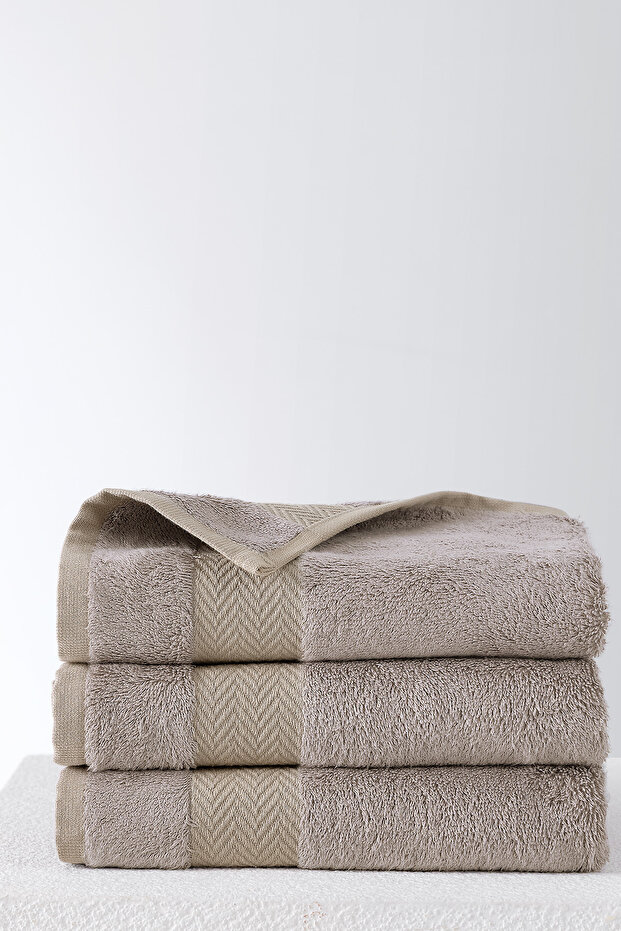 Esna 60% Cotton-40% Bamboo Hand/Face/Head Towel, 50X90 cm (1 Piece) - Mink