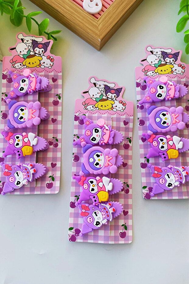 Girl's Kuromi 4-Piece Buckle